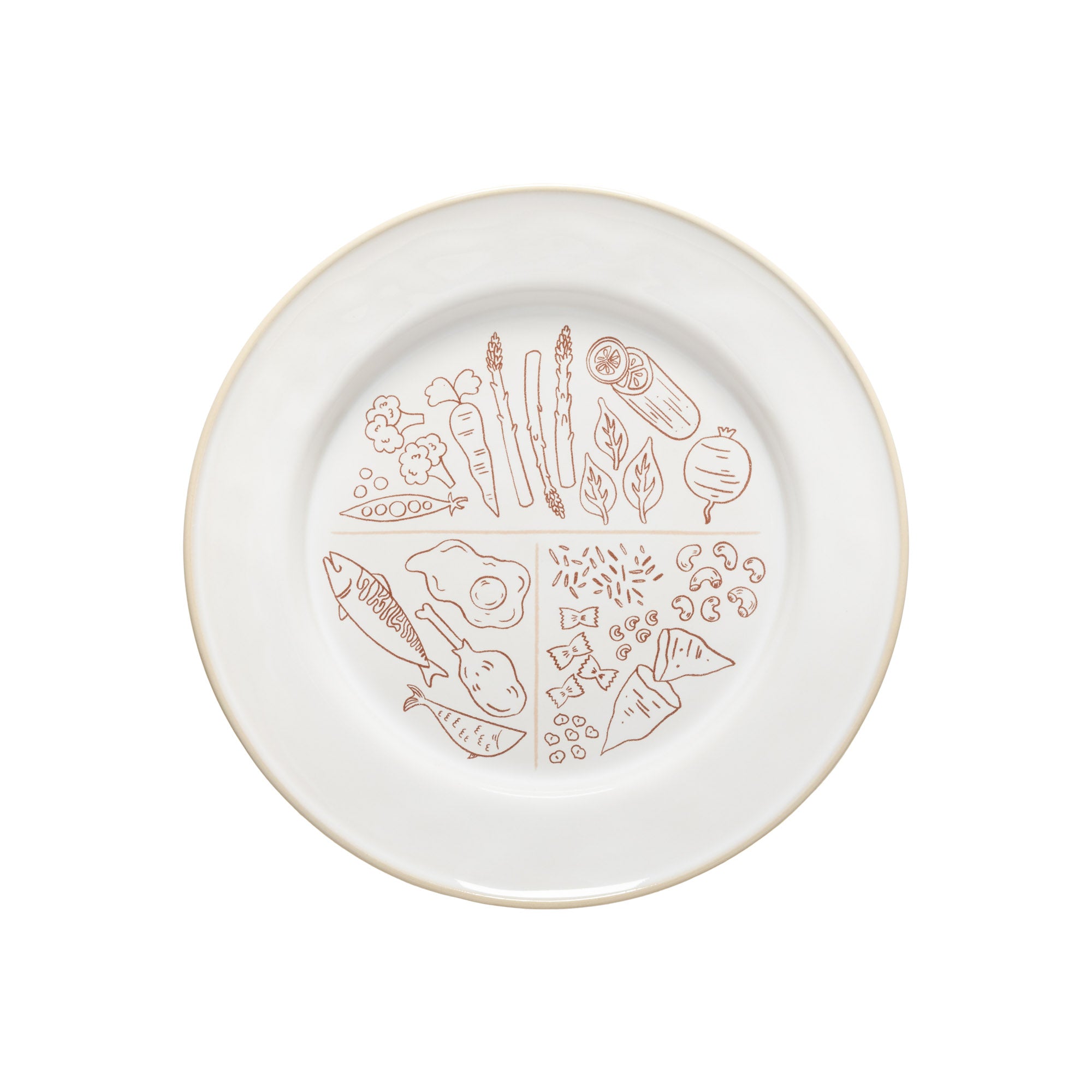 Dinner Plate Adult T-Shape Nutrir