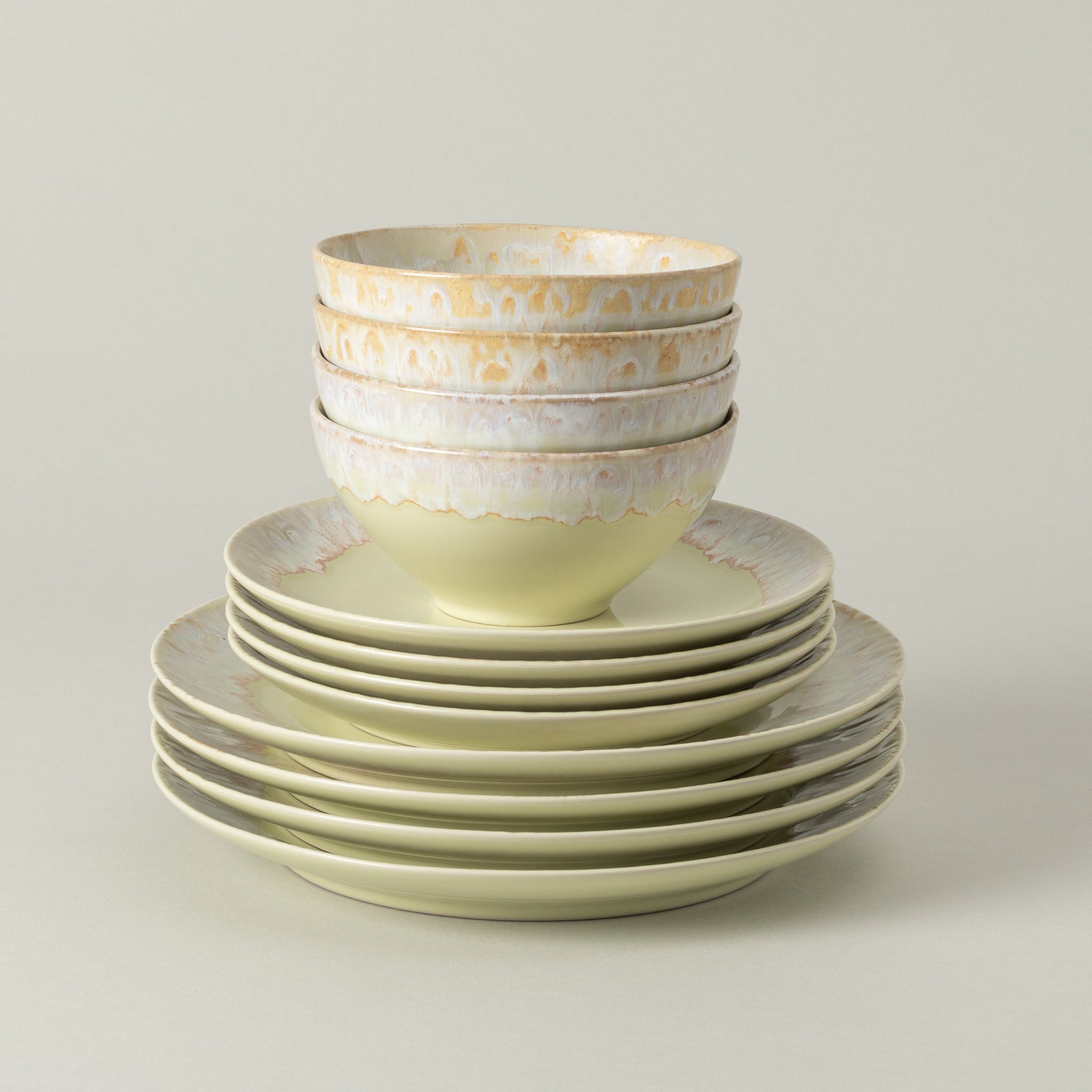12-Piece Tableware Set with Taormina Glass