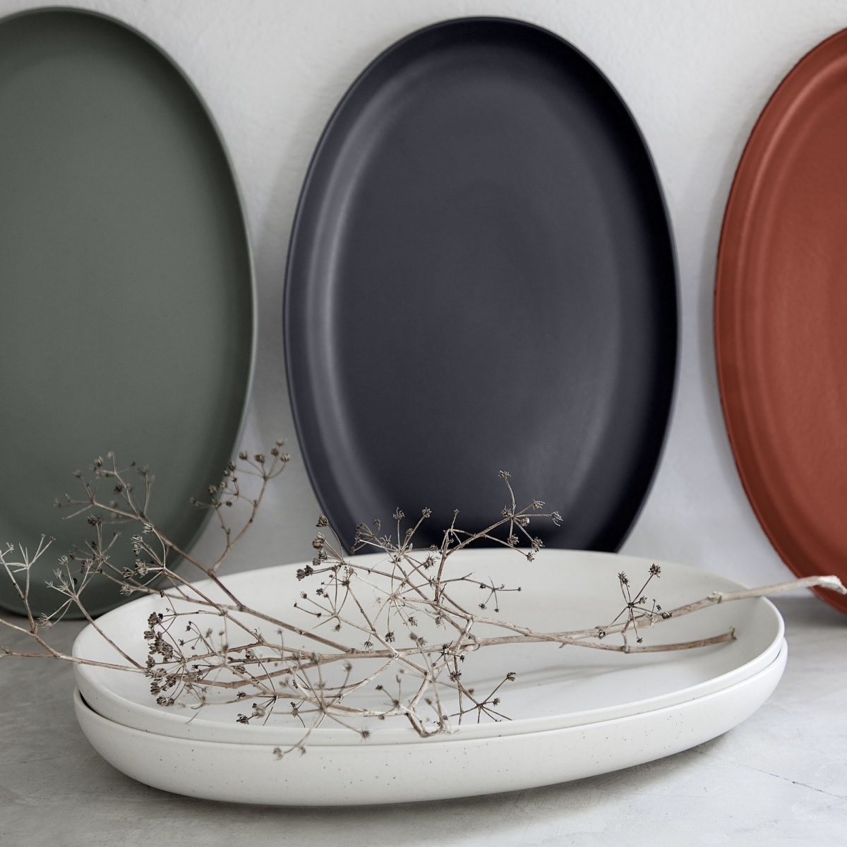 Large Oval Platter Pacifica by Casafina - Vanilla